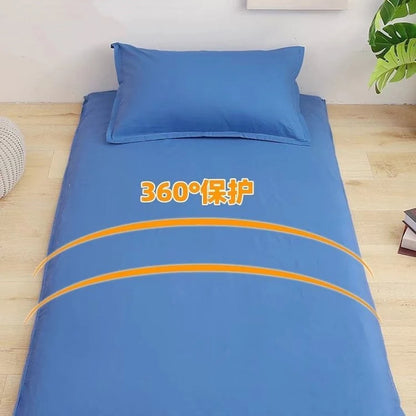 WOSTAR 360° fully enclosed with zipper mattress protector cover couple/child 150x190cm single double bed sheet protection pad.