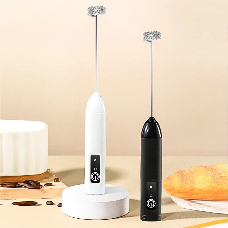 Xiaomi Rechargeable Electric Egg Beater With Stand Bracket 3 Speeds Adjustable Hand Whisk Drink Mixer Milk Frother for Coffee.