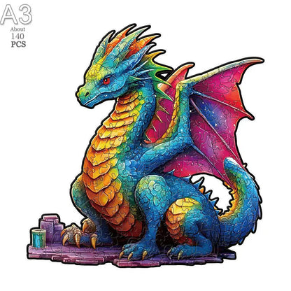 Giraffe Wooden Animal Puzzle Medium Difficulty Wood Jigsaws for Kids Adults Dragonfly Jigsaw Interesting Intelligent Toys