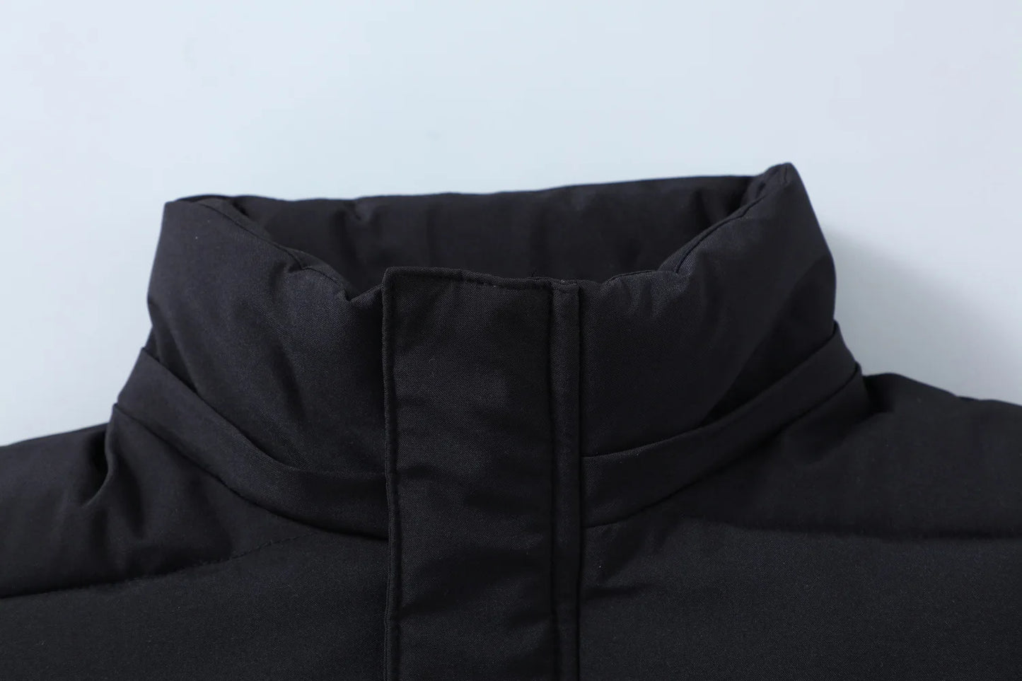 Compass Button Patch Style Men's Stand-up Collar Down Cotton Casual Vest Windproof Men's Jacket Slim Men's Hooded hat Wear.