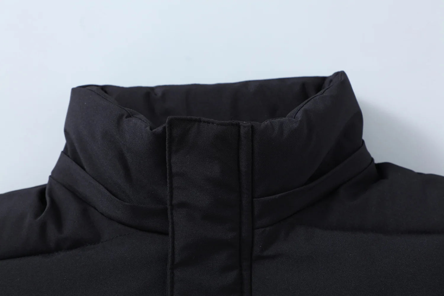 Compass Button Patch Style Men's Stand-up Collar Down Cotton Casual Vest Windproof Men's Jacket Slim Men's Hooded hat Wear.