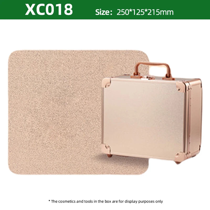 Large Capacity Makeup Case with LED Mirror Multiple Size Options Cosmetic Box LED Mirror Makeup Storage Box for Beauty Salons