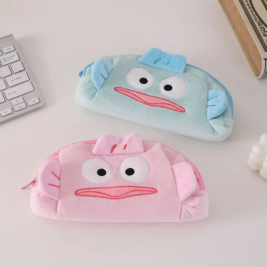 Niedliche Cartoon-Bleistifttasche aus Plüsch, große Kapazität, Bleistifttasche, Aufbewahrung, Kosmetiktasche, Stifthalter, Schreibwaren.