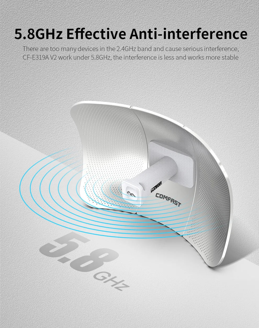 COMFAST 5.8G 900Mbps Outdoor CPE WiFi Router 1-11KM long range Extender High Power WI-FI Wireless Bridge AP/Repeater/Amplifier.