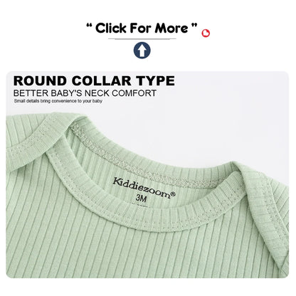 Kiddiezoom 4 Teile/los Unisex Baby Junge Mädchen Bodys Kurzarm Infant Onesies Erste Weihnachten Baby Kleidung.