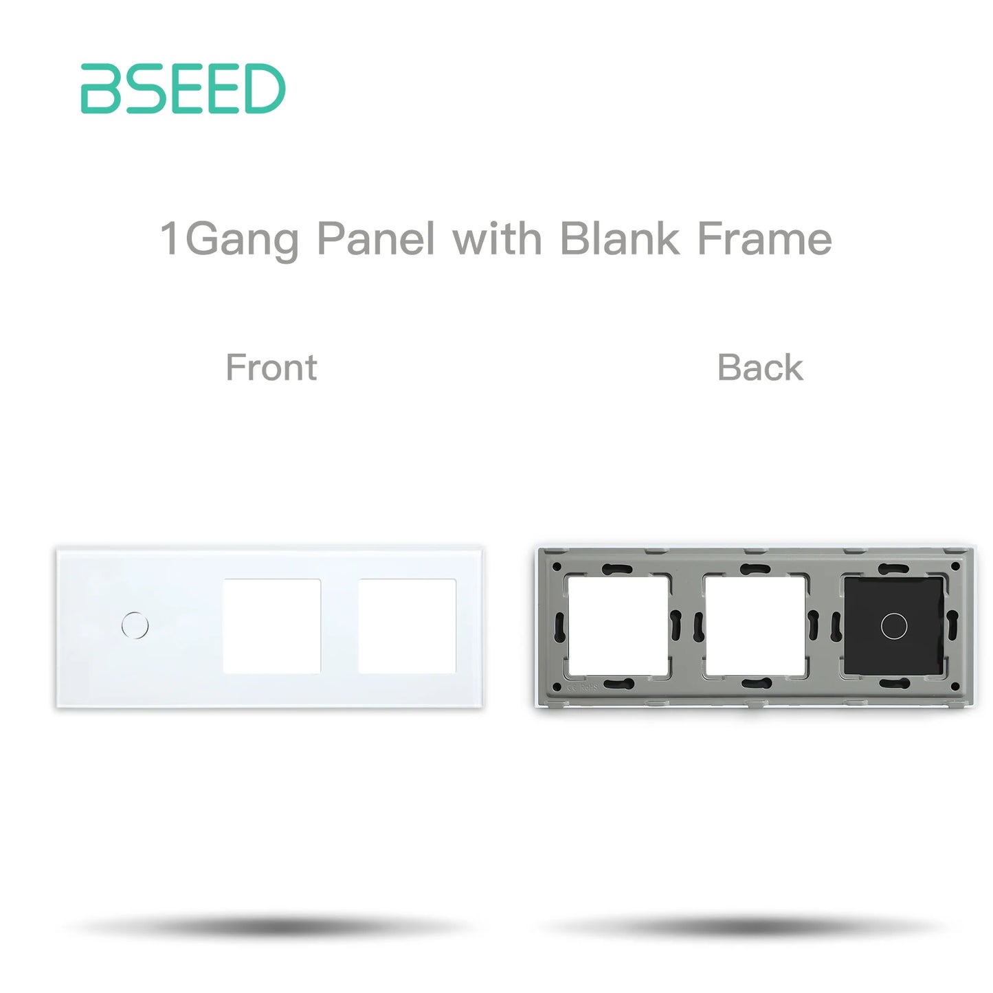 BSEED Wifi 1/2/3Gang Touch Smart Switches Funktion Teile Tuya Smart Leben App Kompatibel EU Buchse glas Front Panels Ersatzteile.