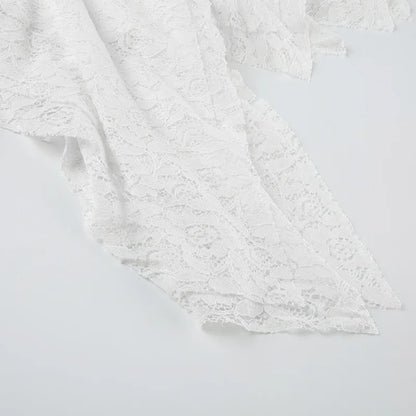 Asymmetrical Lace Skirt Pants Women High Waist Layered Skirt Y2k Japanese Vintage Jacquard Short Skirt 2025 Spring Clothing.