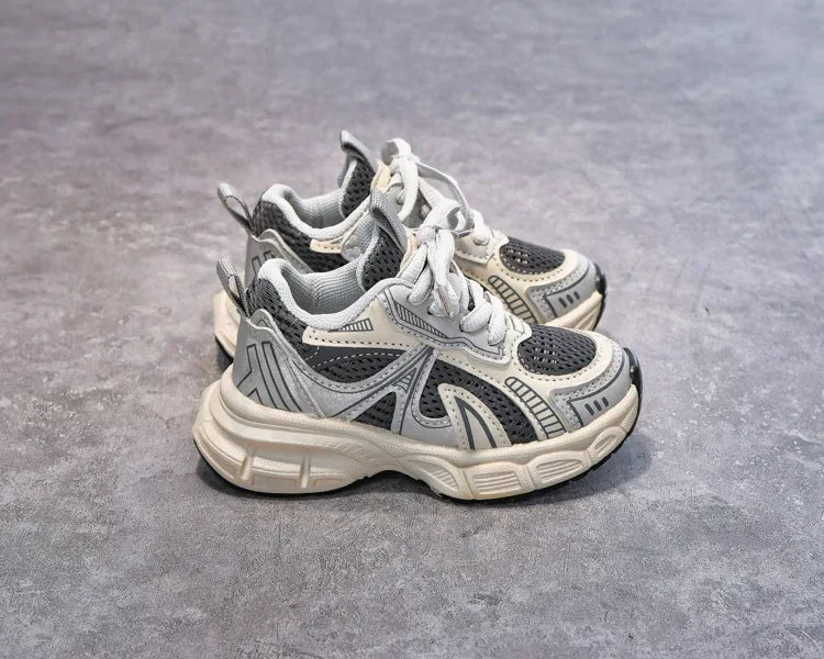 Boys Girls Running Shoes Thick Soft Sole Children Sneakers Mesh Breathable 2025 New Fashion Kids Sports Shoes for Students Trend.