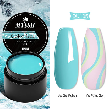 Mtssii 8ML Quick Extension Nail Gel Vernis Nude Milk White Gel Nail Polish UV Semi Permanent Nails Art For Manicure Tools