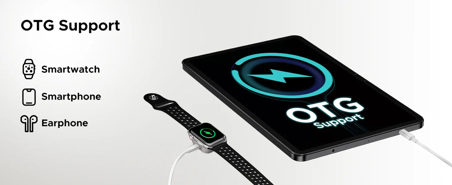 DOOGEE T36 Smart Tablet PC Android 15 12'' Display 32GB RAM (8GB+24GB) 256GB Unisoc T620 Octa Core 8800mAh Battery Widevine L1