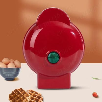Sandwich Cake Baking Tray Mini Waffle Maker Nonstick Household Breakfast Electric Baking Pan Eggette Mini Waffle Biscuit Machine.