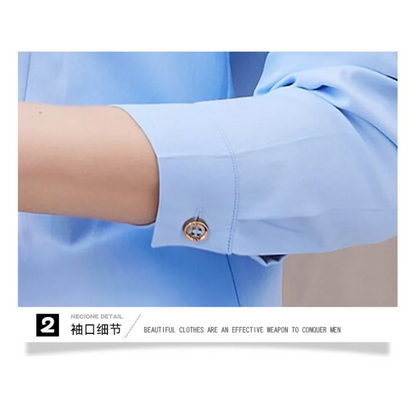 White Shirt Long-sleeved Slim Shirt Korean Style Professional Work Clothes Work Clothes.