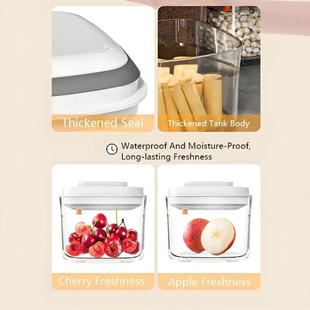 New Sealed Food Container Transparent with Lid Milk Powder Container Keep Fresh Press Type Noodle Storage Box Storage Container.