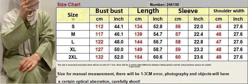 Lockeres, elegantes, reines, langes Kleid im Nahen Osten-Stil für Damen in Übergröße, schlanker Midirock, lässiges, bequemes Maxikleid.