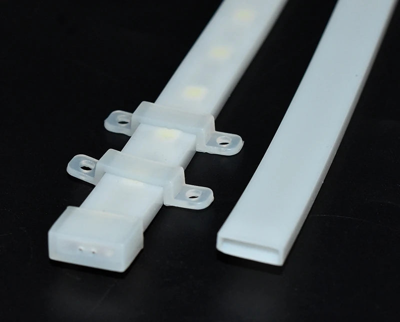 1-10m White/Transparent Neon Silicone Tube LED Rope Lamp Waterproof Diffuser Cover For 8/10/12m RGB Flexible Strip Light Channel.