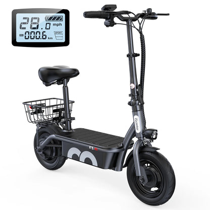 ISCOOTER F3 Adult Electric Scooter 1000W motor E-Scooter 48V13AH 10" Inflatable road Tires Foldable EScooter.