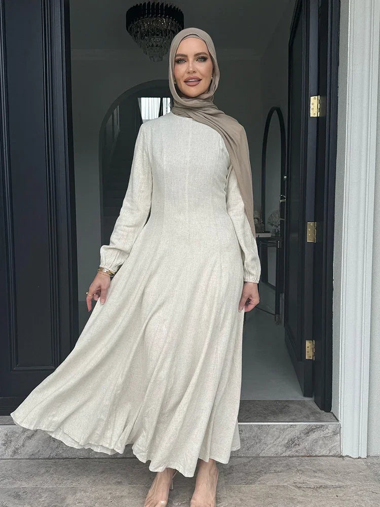 Muslimische Abaya Frauen Kleider Solide Schlank Jalabiya Eid 2025, Ramadan Marokko Islam Vestidos Largos Arabische Lange Robe Dubai Abayas Kaftan.