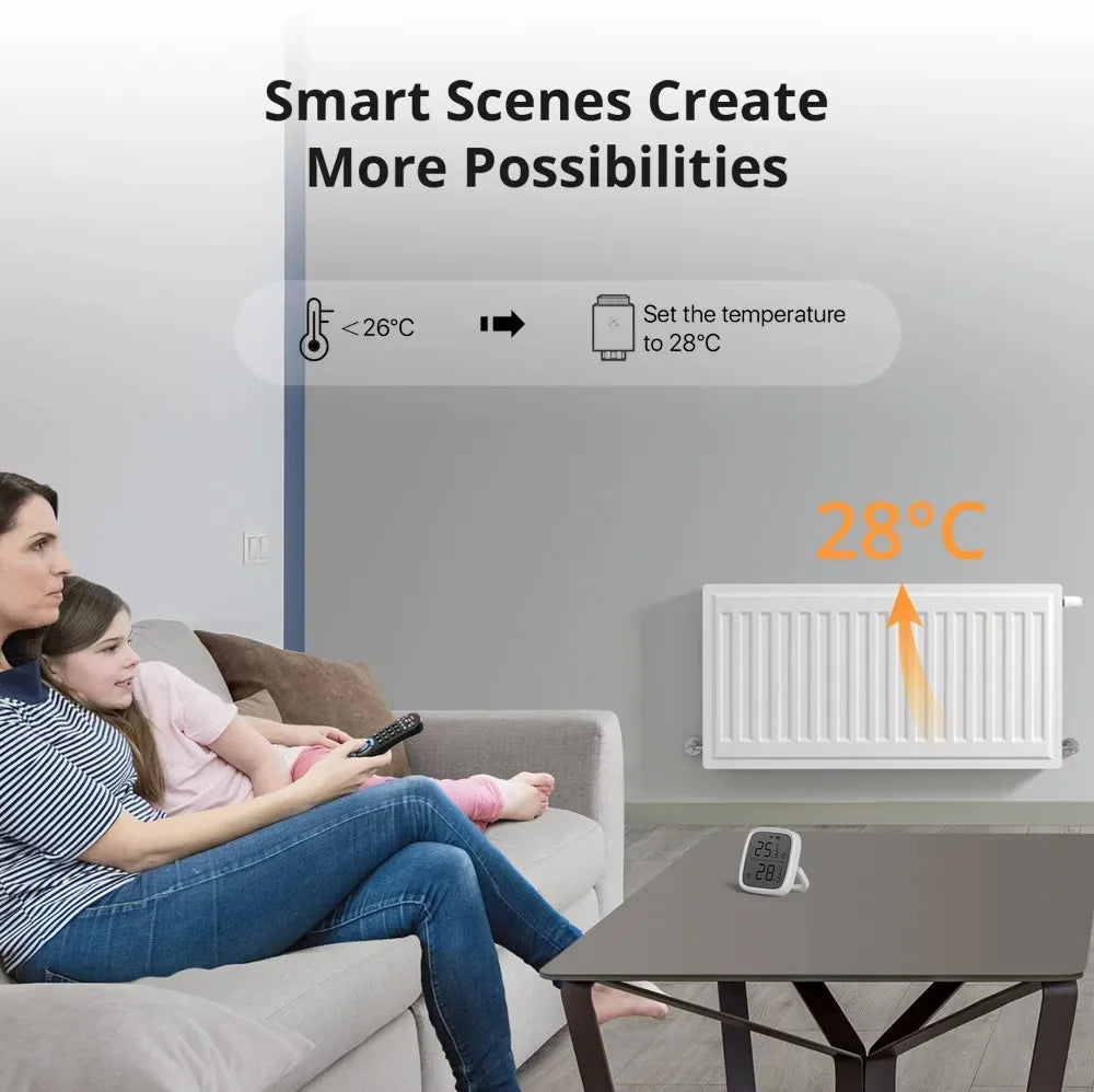 Sonoff TRVZB Zigbee 3.0 Thermostatic Radiator Valve Smart Home Temperature Control Support Alexa Google ZHA MQTT Ewelink.