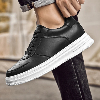 Man Lift Sneakers Men Booster Shoes Elevator  Height Increase Insole 6cm Leisure Fashion Sports  Plus Size 36-43.