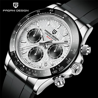 40mm New V2 PAGANI DESIGN Men's Quartz Watches Sapphire Retro Chronograph Stainless Steel Waterproof Watch Men Relogio Masculino.