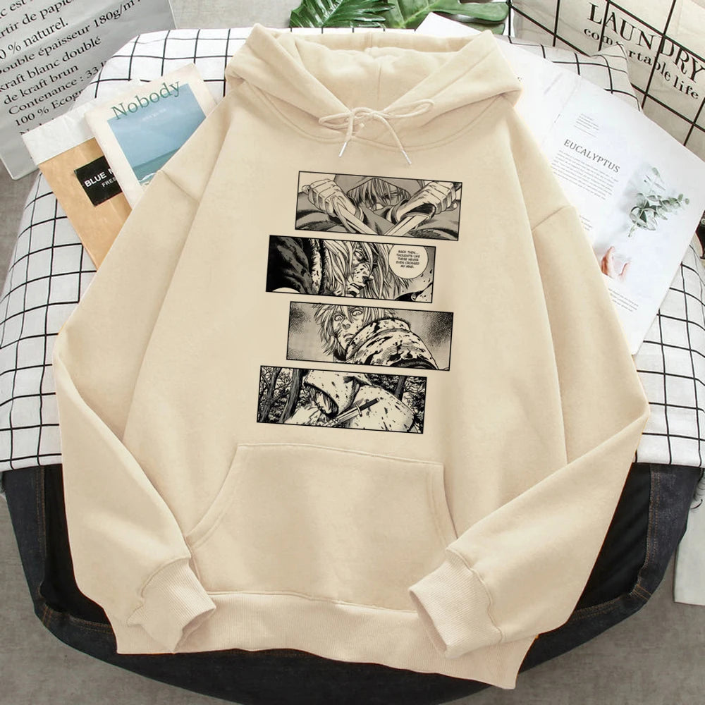 Thorfinn Vinland Saga Vinrando Saga Hoodies Frauen Grafik ästhetische Gothic japanische Kapuzen hemd Pullover weibliche Vintage Pullover.