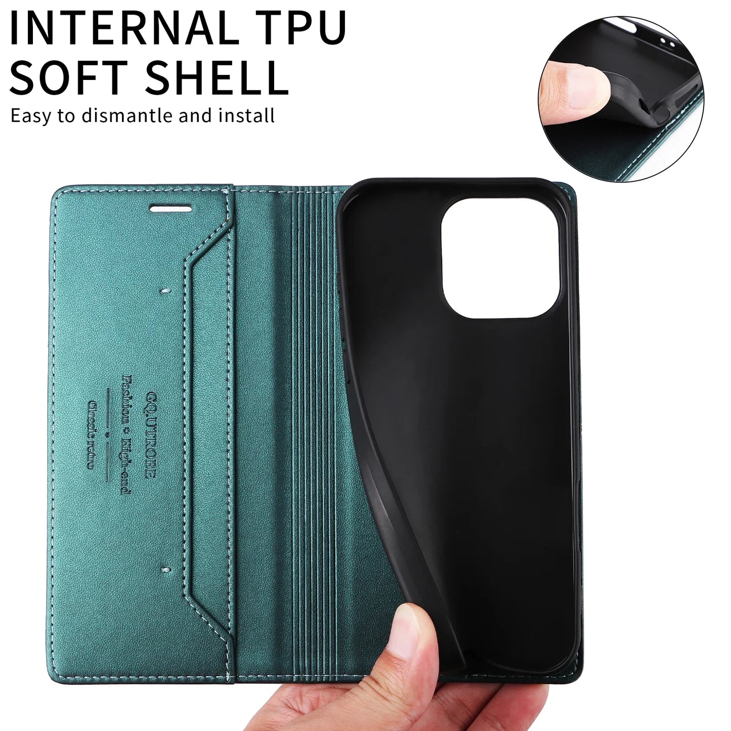 Leather Phone Case for Xiaomi Mi 14T 13T 12T 11T Pro Magnetic Flip Wallet for Mi Poco X7 X6 X5 F6 M6 Pro X3 F3 Card Wallet Cover
