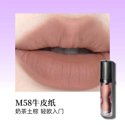 Girlcult Matte Nude Lipstick Velvet Cosmetic Long Lasting Waterproof Non-Stick Cup Lip Glaze Lip Makeup Gift for Girls and Women