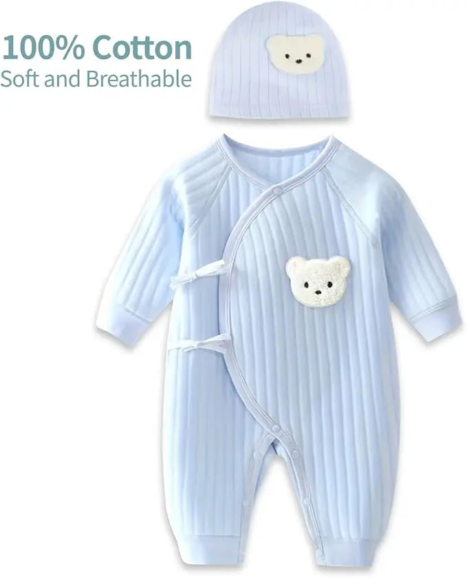 Jungen Mädchen Body Neugeborenen Winter Onesie Kleidung Baumwolle Kleinkind Hause Tragen 0-6M Verdickte Frühling und Herbst Kleidung