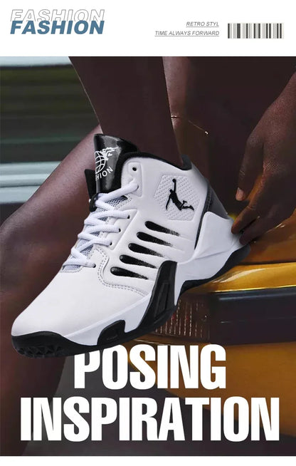 2024 Men Basketball Shoes Outdoor Sports Shoes Male Trendy Sneakers Wear Resistant Rubber Sole Basketball Shoes unisex 36-45.