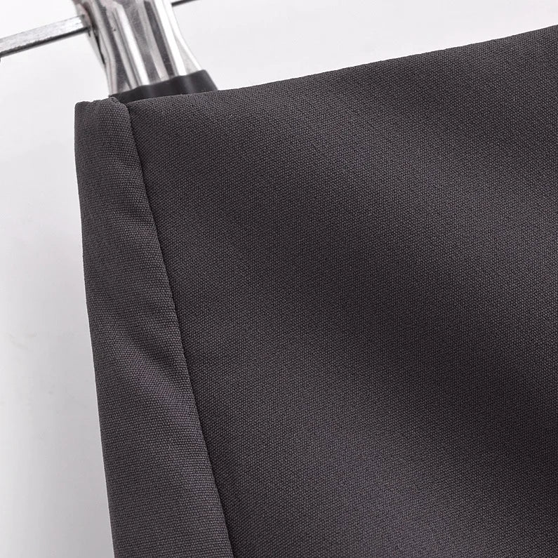 TRAF Shorts for Women Fashion Autumn Winter New Comfortable Casual Solid Color Side Zip Middle-waisted A-line Culotte Skirt Pant