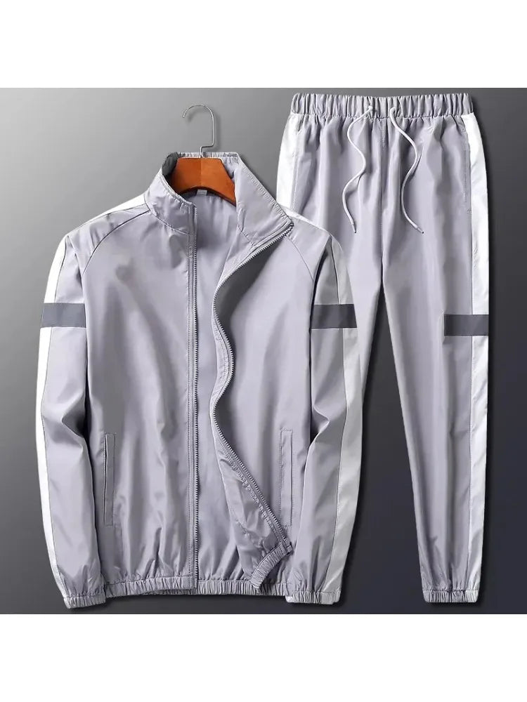 2Pcs Men Tracksuit Hoodie Tops Joggers Pants Tracksuit Set Male Running Jogging Sportswear Hooded Pants Mens Sweat Suit 2024.