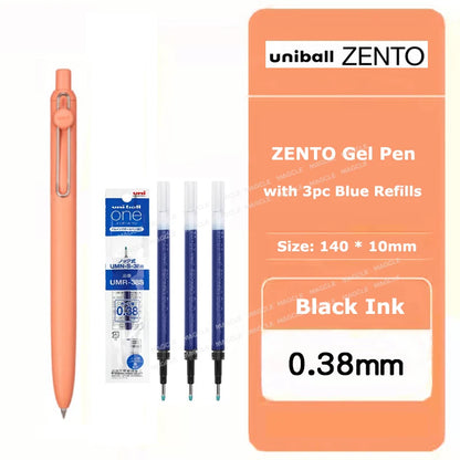 Uniball ZENTO Standard 0,38/0,5 mm Gelschreiber, wasserbasierte, glatte Schreibroller, passend für verschiedene Anlässe, Schreibwaren