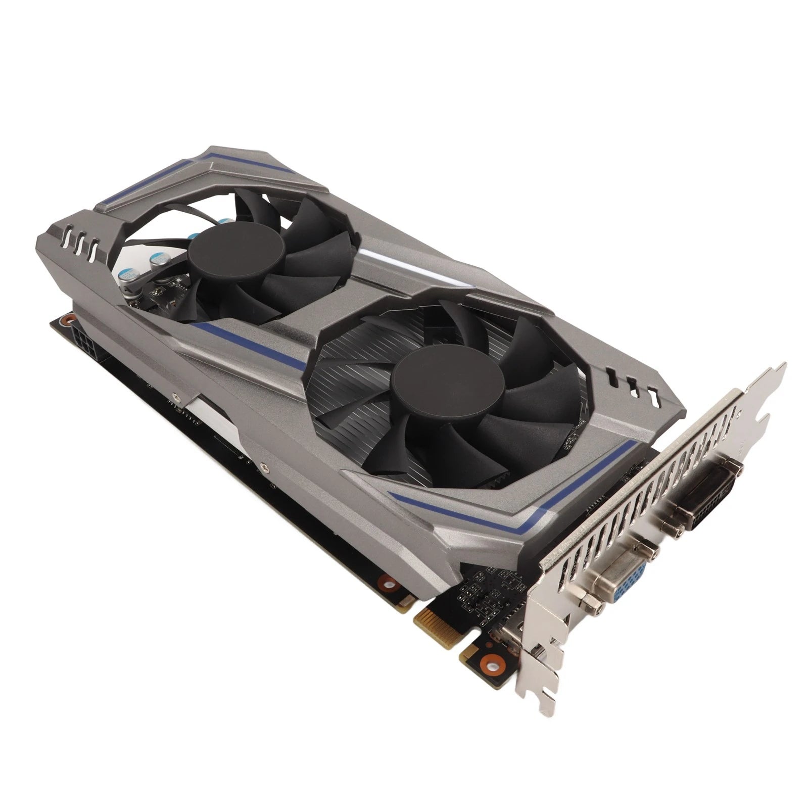Graphics Card 128BIT GDDR5 PCI Express2.0 Double Fan Desktop PC Computer Discrete Gaming Graphics Card Double Fan Graphics Card.