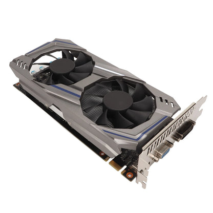 Graphics Card 128BIT GDDR5 PCI Express2.0 Double Fan Desktop PC Computer Discrete Gaming Graphics Card Double Fan Graphics Card.