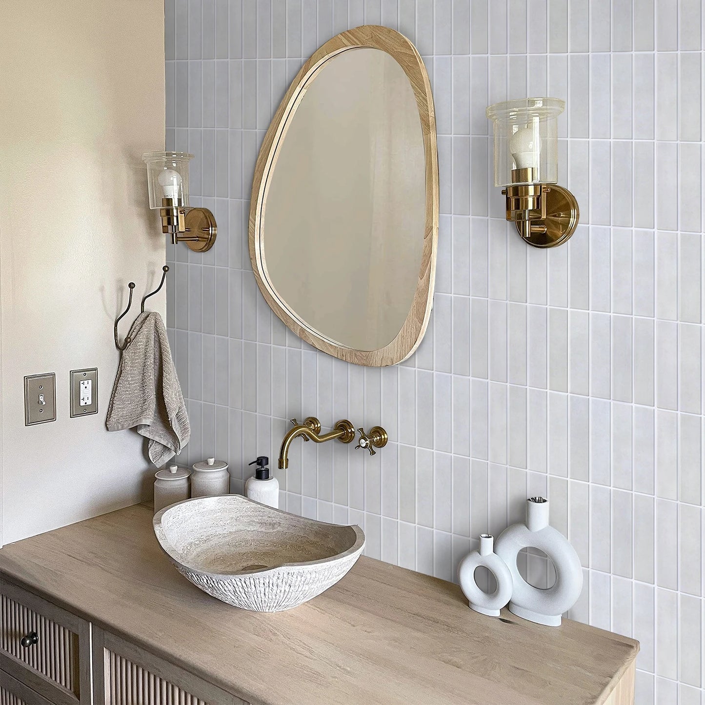 10 PCS Fish Scale Matte Peel-and-Stick Wall Panels, 30 x 30 cm, Waterproof Tiles, Living Room Splashbacks, Wall Decoration