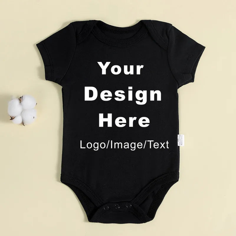 DIY IHR Design Neugeborenen-Anpassungs-Body, langärmeliger und kurzärmliger Overall, einfacher, individueller Baby-Strampler.