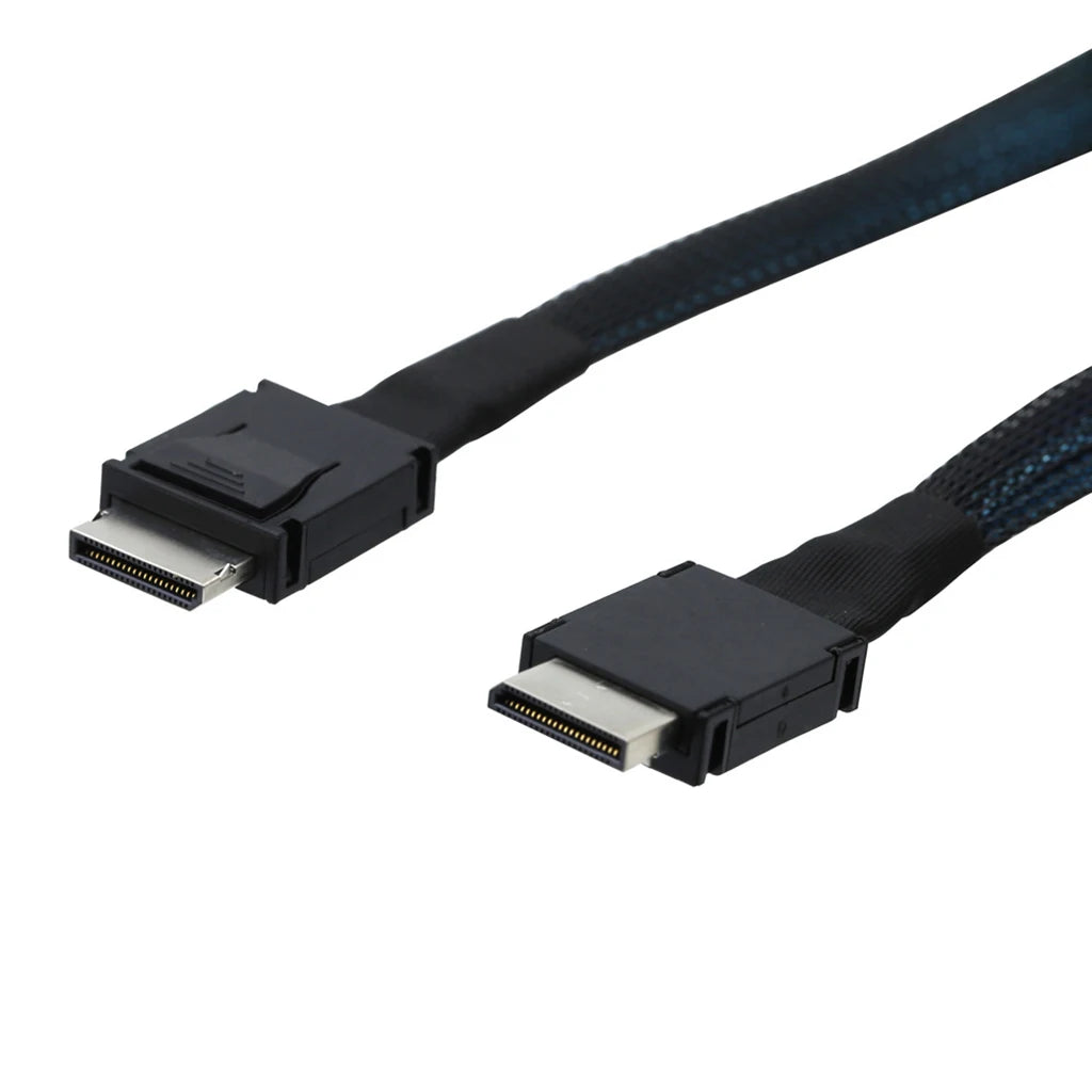 PCIE Oculink SFF 8611 4I To MINI SAS SFF-8611 4I Server Super Speed Cable Data Extension Cable Male To Male Data Transfer Line.