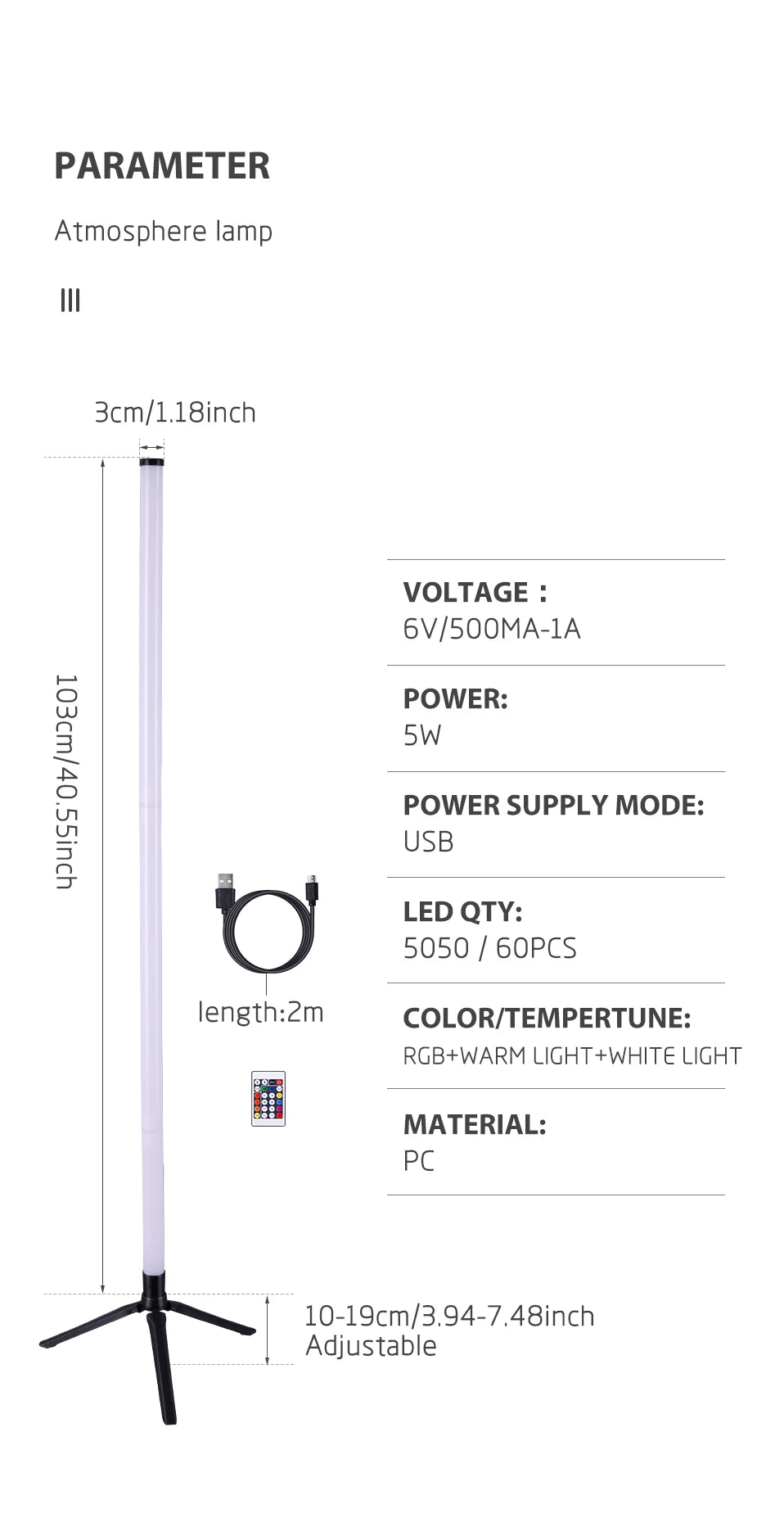 1PC RGB Stehleuchte RGB Ecke Stehleuchte Schlafzimmer Umgebungsbeleuchtung Skandinavischen Stil Farbwechsel Dimmbare Weiche Beleuchtung.
