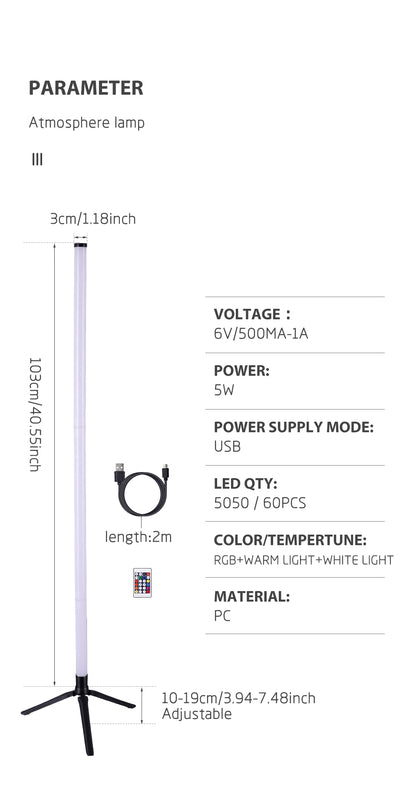 1PC RGB Stehleuchte RGB Ecke Stehleuchte Schlafzimmer Umgebungsbeleuchtung Skandinavischen Stil Farbwechsel Dimmbare Weiche Beleuchtung.