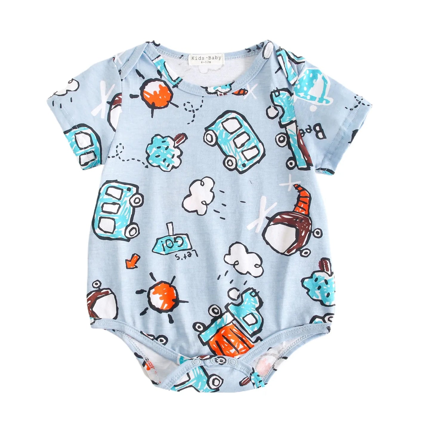 Sanlutoz Kurzarm Baby Jungen Mädchen Sommer Bodys Baumwolle Kleinkinder Kleidung Onesies Niedlichen Cartoon Druck