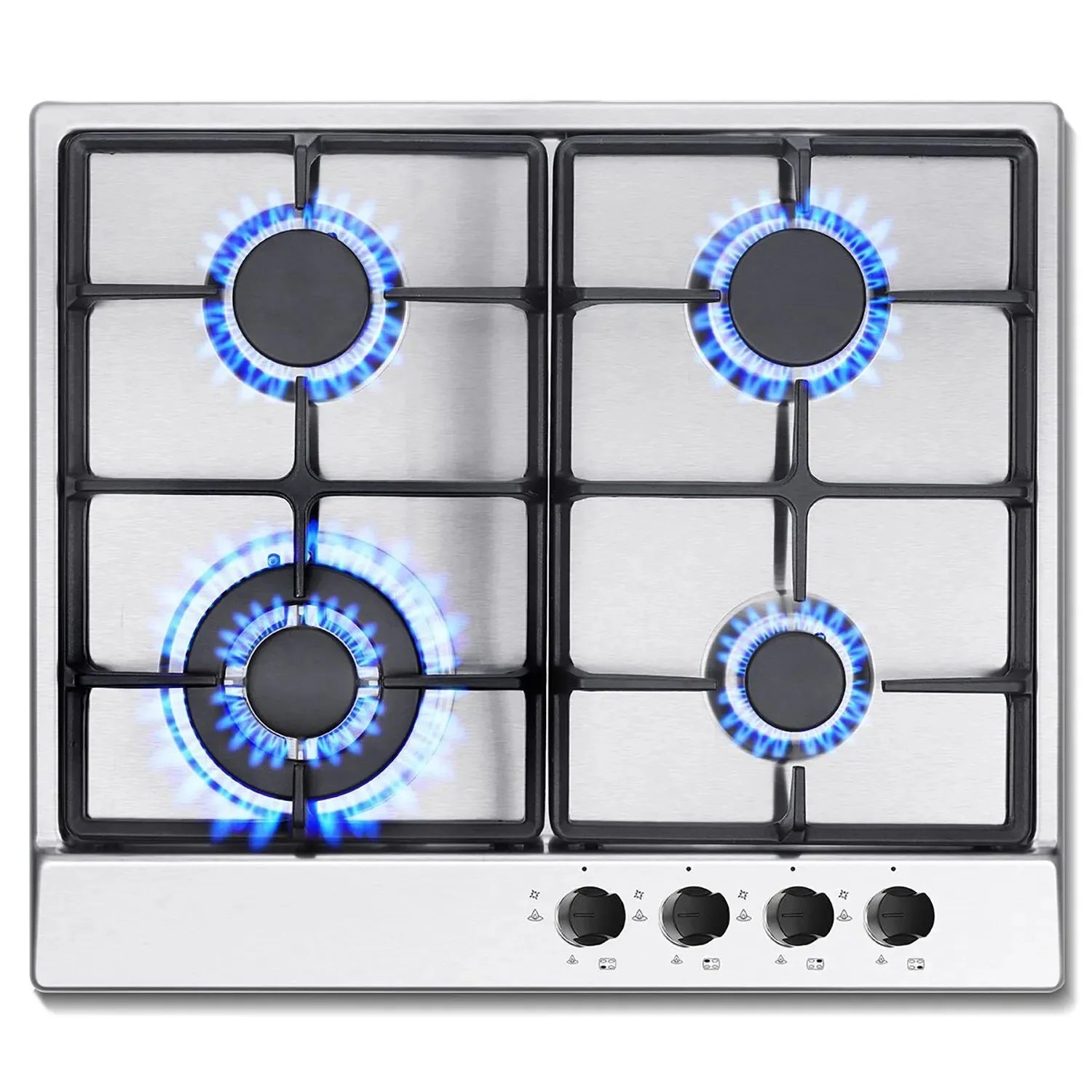 TopStrong 4 Burner Stainless Built-in Stove Natural Gas Propane Gas NG/LPG Gas Hob YYEUGCT-S04.