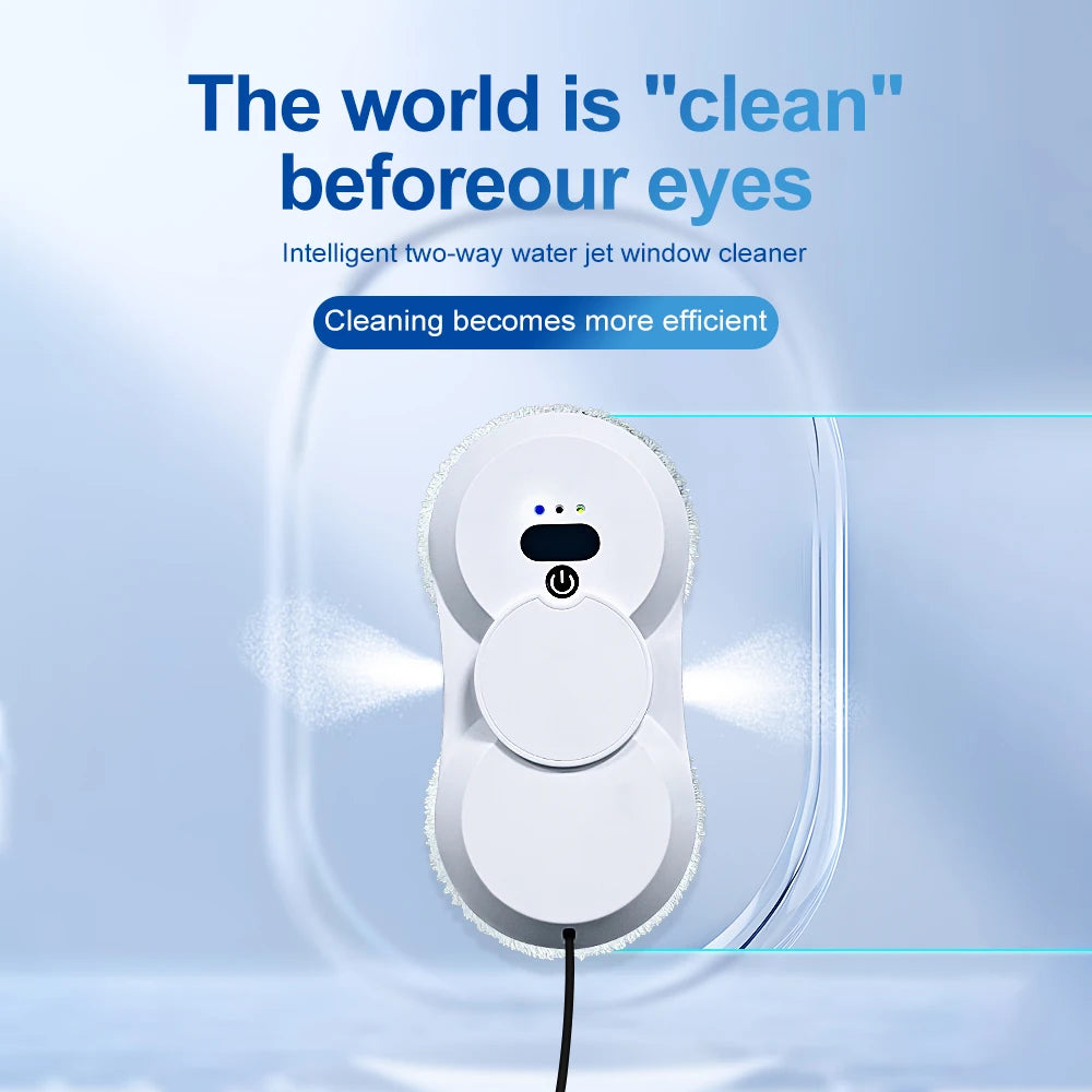 PuRuiKai robot electric automatic window cleaning Robotic vacuum cleaner, with remote control, two-way automatic spray.