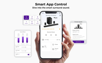 ULTIMEA 460W 5.1.2ch Sound Bar with Dolby Atmos, Surround Sound Home Theater System for TV with 2 Surround Speakers, APP Control.