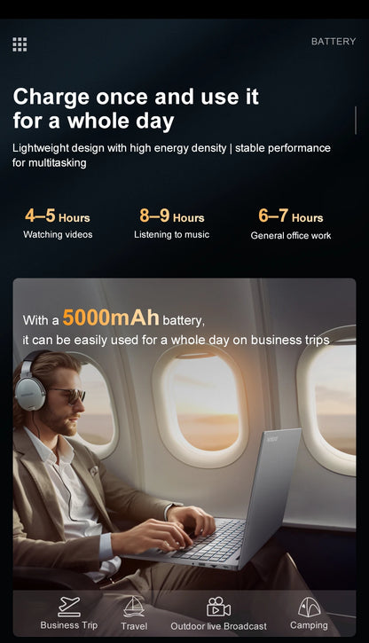 Laptop 16-inch 13th Gen Intel i7-13620H 32GB DDR4+1TB SSD 2.5K IPS 120Hz Face Unlock Notebook WiFi6 Gaming Computer