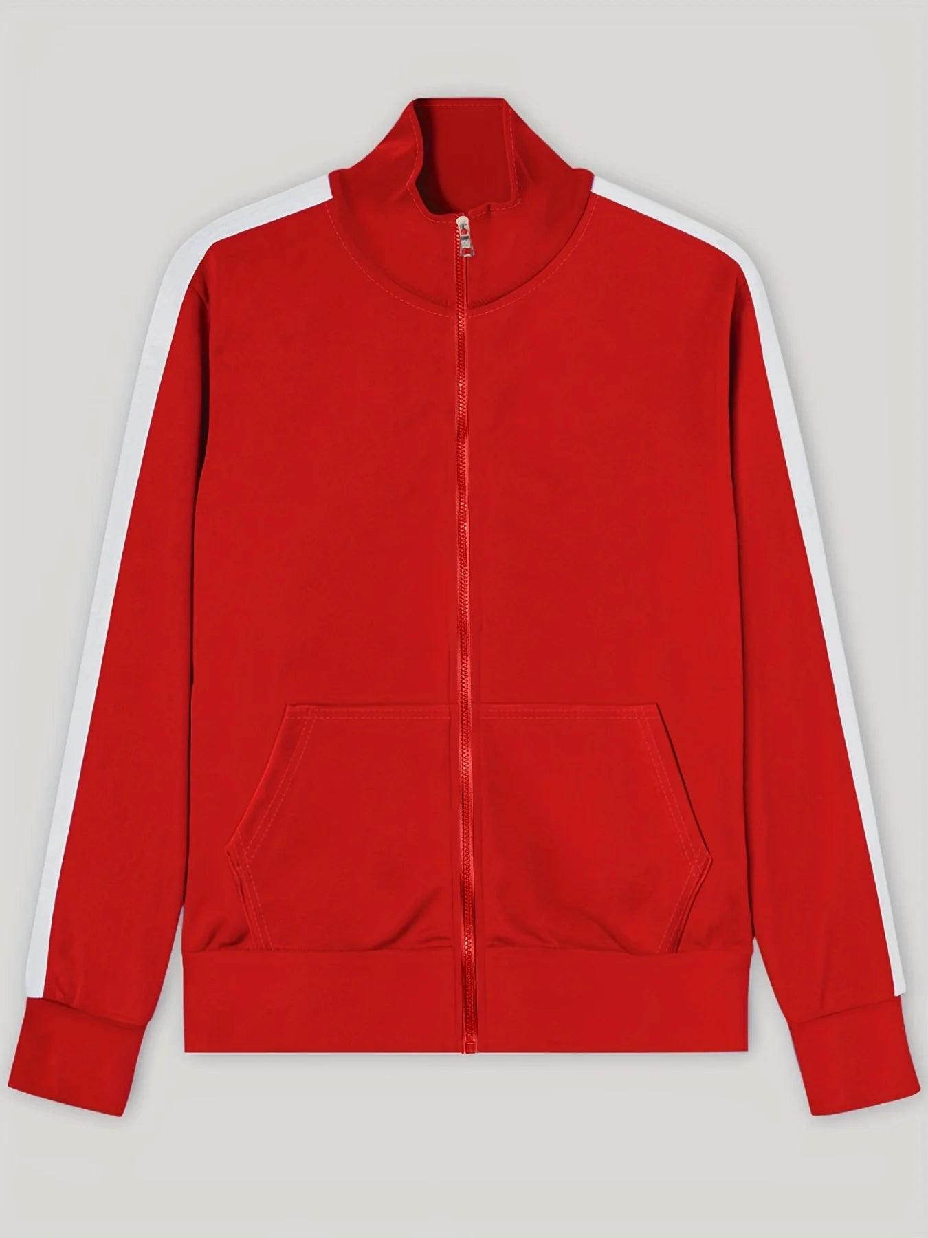 2025 Europe and the United States Spring and Autumn Outdoor New Leisure Men's Sports Suit Color Contrast Outdoor Men's 2 Pieces