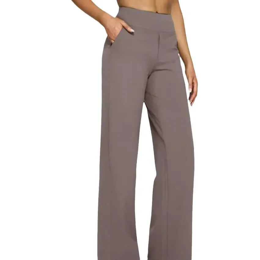 Lässige, lockere Hose mit geradem Bein für Damen, Sommer, Neuankömmling 2024, Taschendetail, bequeme Passform, lange Hose, modisch.