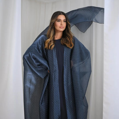 Middle Eastern Islamic Three-Piece Clothing for Women Ramadan Muslim Modest Abaya Dress with Hijab 2025 New Turkey Kaftan Robe.