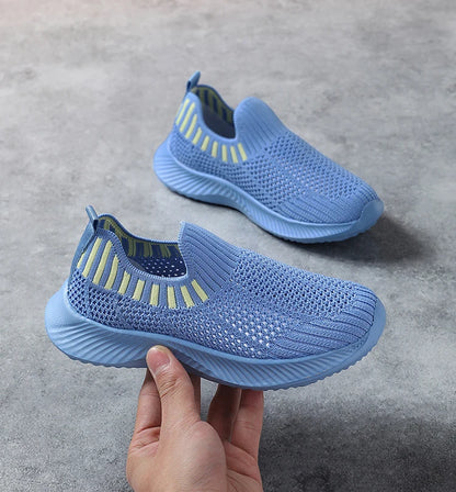 Children's Boys Lightweight Casual Shoes Soft-soled Breathable Kids Girls Sports Walking Sneaker Non-slip Tennis.