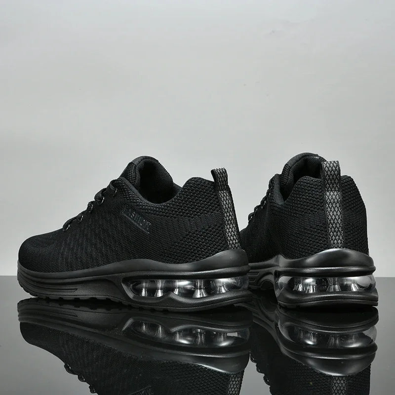 Men Running Shoes Lace Up Sneakers Fashion Lightweight Male Casual Shoes Mesh Walking Tennis Shoe Outdoor Men Shoes Plus Size 47.