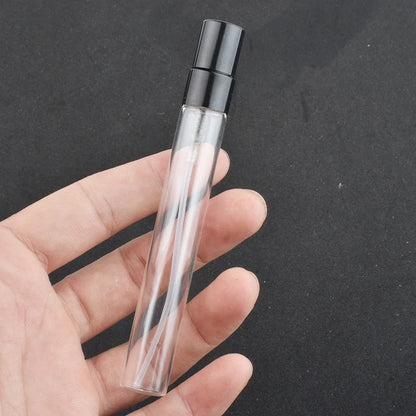 20PCS/LOT 3ML 5ML 10ML Mini Portable Colorful Glass Perfume Bottle With Aluminum Atomizer Empty Cosmetic Containers For Travel.